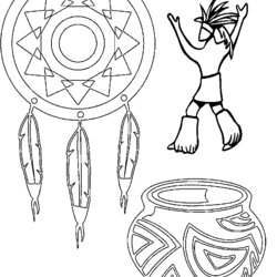 Native American Indian Coloring Pages For Kids Thanksgiving Printable Even Check Comments Central