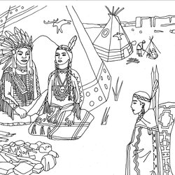 Superior Native American Coloring Pages