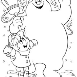 Capital Frosty The Snowman Free Printable Coloring Pages Adults
