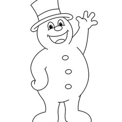Sublime Frosty The Snowman Coloring Pages Cartoon
