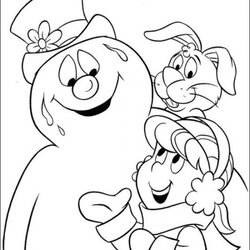 Tremendous Free Printable Frosty The Snowman Coloring Pages Best Christmas Kids Sheets Friends Drawing Karen