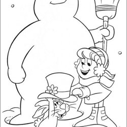 High Quality Free Printable Frosty The Snowman Coloring Pages Best Book Kids Sheets Christmas Winter Page