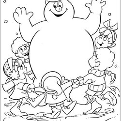 Champion Kids Fun Coloring Pages Of Frosty The Snowman Printable Christmas Sheets Book Abominable Adults
