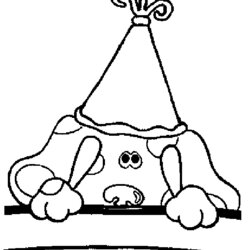 The Highest Standard Best Blues Clues Coloring Pages For Kids Updated Blue Sheets Cartoon Birthday Show
