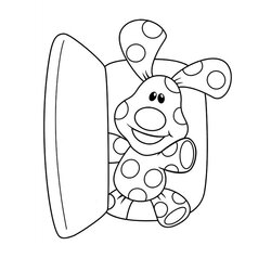 Superior Free Printable Blues Clues Coloring Pages For Kids Blue Dog Print Bowl Color To