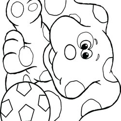Fantastic Blues Clues Printable Coloring Pages At Free Download Color