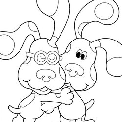Magnificent Free Printable Blues Clues Coloring Pages For Kids Print To