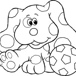 The Highest Quality Blues Clues Drawing At Free Download Coloring Pages Paw Print Dog Jr Printable Color Nick