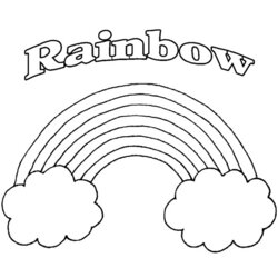 Cool Printable Rainbow Coloring Pages Rainbows Print Color Drawing Of