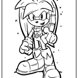 Sonic Coloring Pages Free