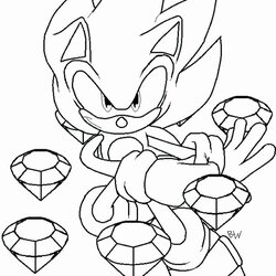 Super Sonic The Hedgehog Coloring Best Of Free Printable Pages Colors Sheets Print Cartoon Boys Adult Game