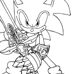 Capital Sonic The Hedgehog Coloring Pages For Lovers Educative Printable Color Sword Boys Kids Running Hyper
