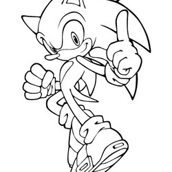 Matchless Sonic The Hedgehog Coloring Pages Super Olympic Knuckles Tails