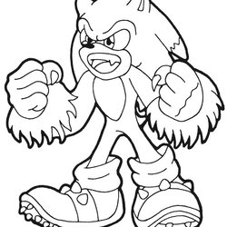 Superb Top Printable Sonic The Hedgehog Coloring Pages Online Color Print Sheet Monster Cartoon Page Me