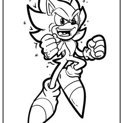 Worthy Sonic The Hedgehog Coloring Pages Free
