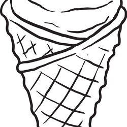 Magnificent Printable Ice Cream Cone Coloring Page For Kids Drawing Chocolate Clip Pages Color Drawn Scoop