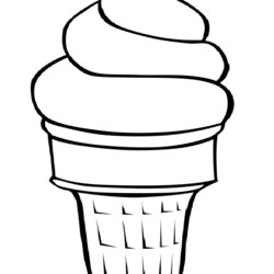 Very Good Free Ice Cream Cone Coloring Page Download Clip Library