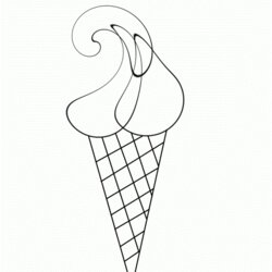 Sterling Ice Cream Cone Coloring Page Best Computer Designs Use