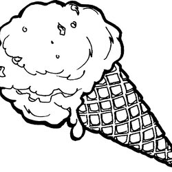 Perfect Free Ice Cream Cone Coloring Page Download Library