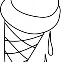 Swell Ice Cream Cone Coloring Page Best Pages Clip