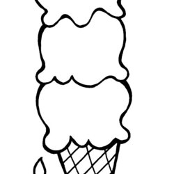 The Highest Standard Ice Cream Cone Coloring Page At Free Printable Pages Color Drawing Summer Melting Cute