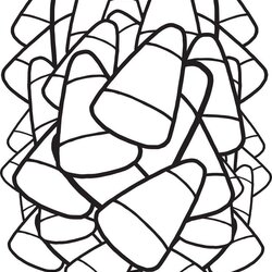 Tremendous Coloring Pages Candy Corn Page