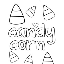 Matchless Candy Corn Coloring Page Home Halloween Pages Worksheets Kids Noodle Print Comments