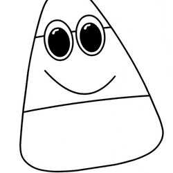 Candy Corn Coloring Pages Free Printable Print