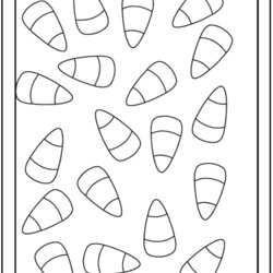 Spiffing Candy Corn Coloring Pages Printable Color Template Trinity