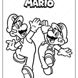 Wonderful Free Printable Super Mario Coloring Pages