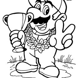 Excellent Free Printable Mario Coloring Pages For Kids Super Colouring