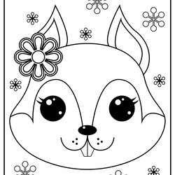 Great Printable Squirrels Coloring Pages Updated Squirrel