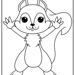 Preeminent Printable Squirrels Coloring Pages Updated