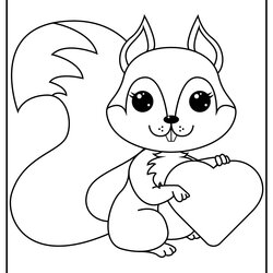 Printable Squirrels Coloring Pages Updated Squirrel Acorn