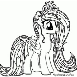 Coloring Pages My Little Pony Unicorn