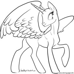 Splendid Cute Baby Coloring Page Printable Pony Pages Base Little Print Colouring Royal Monstrous Manic