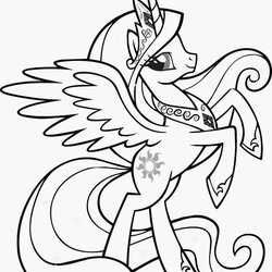 Preeminent Coloring Pages At Free Download Pony Little