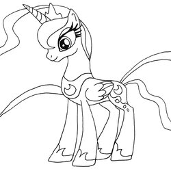 Perfect Coloring Pages At Free Download Pony Little