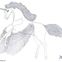 Supreme Realistic Coloring Pages Background Free Page Hot Winged Unicorn By