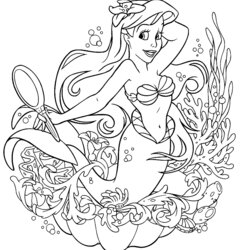The Highest Standard Princess Ariel Coloring Pages For Kids Similar Of Cleopatra Princes Colouring Beau Ne