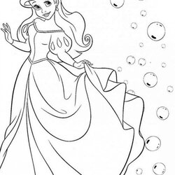 Very Good Ariel And Eric Coloring Pages
