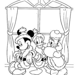 Superb Free Disney Christmas Coloring Pages Printable Sheets