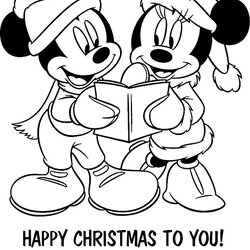 Cool Disney Coloring Pages Christmas Printable Minnie Cards Sheets Color Kids Mickey Print Themed Colouring