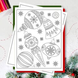 Perfect Enjoy These Free Christmas Coloring Pages For Adults Adult Pencils Grab Colored Kids Just Square