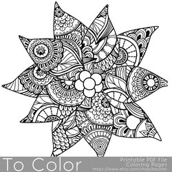 Admirable Christmas Coloring Page For Adults Poinsettia Pages Adult Holiday Printable Mandala Grown Ups