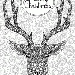 Brilliant Printable Christmas Coloring Pages For Adults The Adult Print Merry Look Other