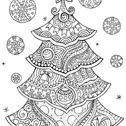 Tremendous Free Full Size Printable Christmas Coloring Pages For Adults