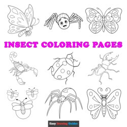 Brilliant Bug Coloring Pages For Preschool Easy Insect Sheets Featured Image