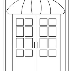 Worthy Doors Coloring Printable Pages