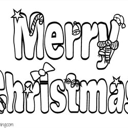 Superlative Merry Christmas Coloring Pages That Say At Printable Kids Print Adults Drawing Letter Bubble